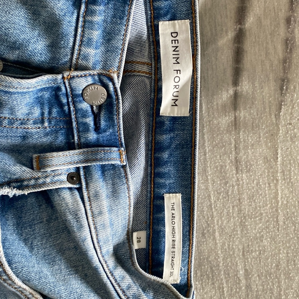 Denim Forum The Arli High Rise Straight 30L size 28